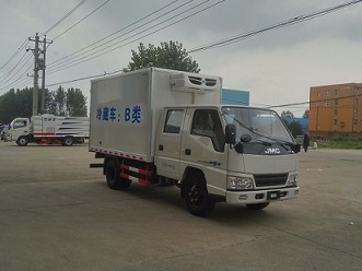 江铃双排3.4米冷藏车|食品冷链车